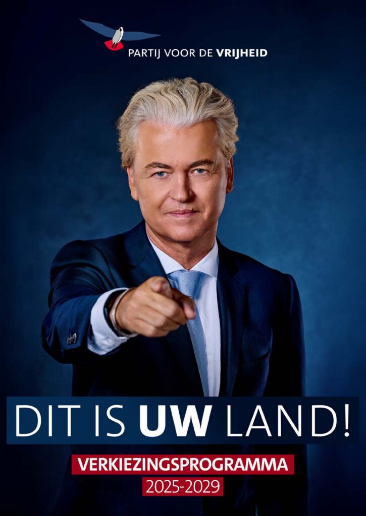 PVV verkiezingsprogramma voorkant