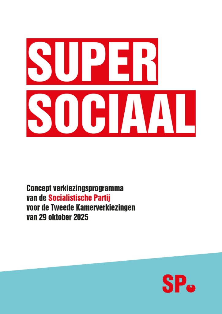 SP verkiezingsprogramma voorkant