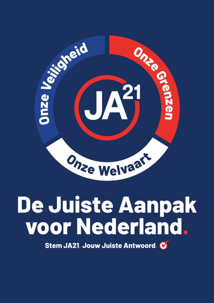 JA21 verkiezingsprogramma voorkant