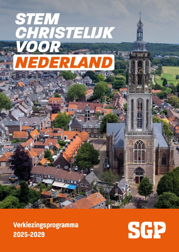 SGP verkiezingsprogramma voorkant